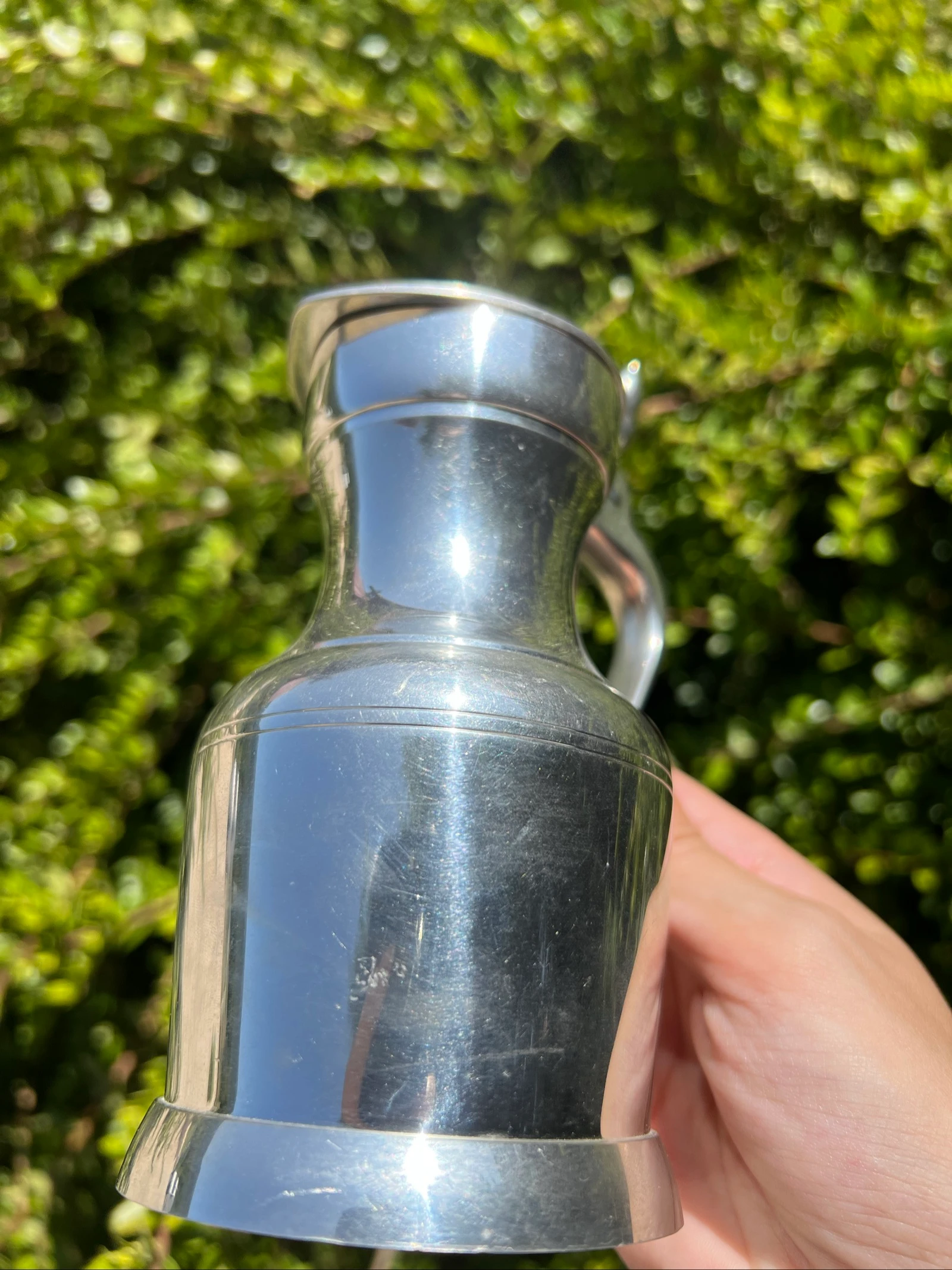 🍷 Tin kan ÉTAINS DU MANOIR Parijs Frankrijk 13 cm met vintage deksel – photo 10